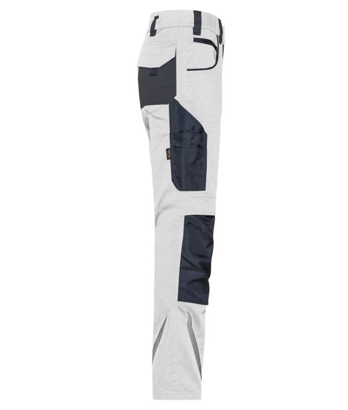 Unisex Workwear Pants Slim Line - STRONG - GRS & OCS Blended White/carbon 10430