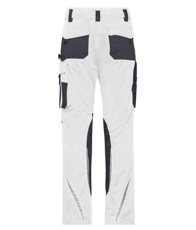 Unisex Workwear Pants Slim Line - STRONG - GRS & OCS Blended White/carbon 10430