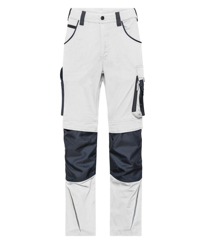 Unisex Workwear Pants Slim Line - STRONG - GRS & OCS Blended White/carbon 10430