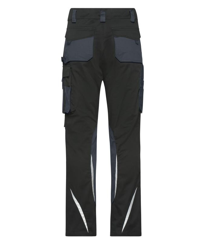 Unisex Workwear Pants Slim Line - STRONG - GRS & OCS Blended Zwart/carbon 10430