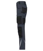 Unisex Workwear Pants Slim Line - STRONG - GRS & OCS Blended Carbon/zwart 10430