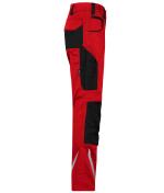 Unisex Workwear Pants Slim Line - STRONG - GRS & OCS Blended Rood/zwart 10430