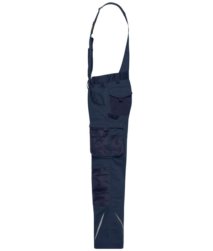 Unisexe Pantalon de travail avec bavette - STRONG - GRS & OCS Blended Marine/marine 10437