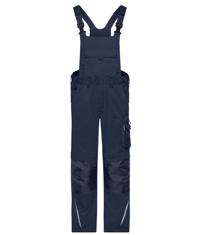 Unisexe Pantalon de travail avec bavette - STRONG - GRS & OCS Blended Marine/marine 10437