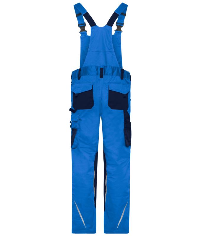 Unisexe Pantalon de travail avec bavette - STRONG - GRS & OCS Blended Royal/marine 10437