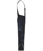 Unisexe Pantalon de travail avec bavette - STRONG - GRS & OCS Blended Noir/carbone 10437