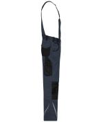 Unisexe Pantalon de travail avec bavette - STRONG - GRS & OCS Blended Carbone/noir 10437