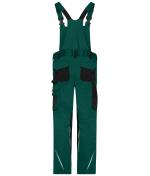 Unisexe Pantalon de travail avec bavette - STRONG - GRS & OCS Blended Vert-foncé/noir 10437
