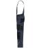 Unisexe Pantalon de travail avec bavette - STRONG - Carbone/noir 10437