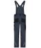 Unisexe Pantalon de travail avec bavette - STRONG - Carbone/noir 10437
