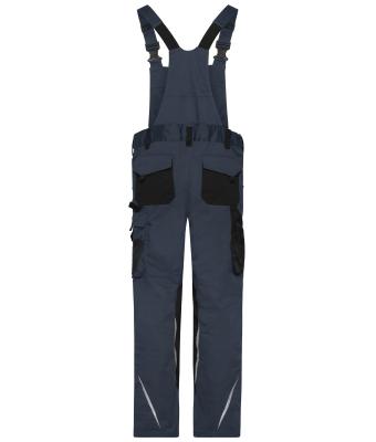 Unisex Workwear Pants with Bib - STRONG -   GRS & OCS Blended Carbon/black 10437