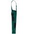 Unisex Workwear Pants with Bib - STRONG -   GRS & OCS Blended Dark-green/black 10437