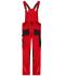 Unisex Workwear Pants with Bib - STRONG -   GRS & OCS Blended Red/black 10437