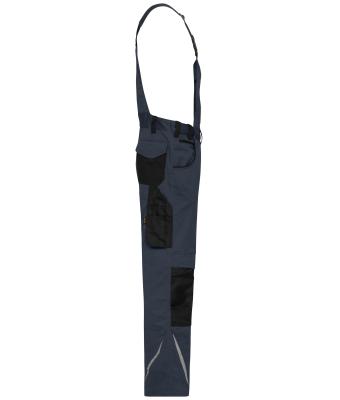 Unisex Workwear Pants with Bib - STRONG -   GRS & OCS Blended Carbon/zwart 10437