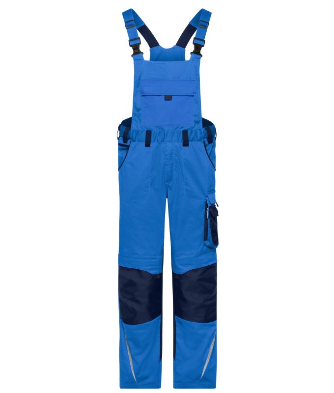 Unisex Workwear Pants with Bib - STRONG - GRS & OCS Blended Royal/navy 10437