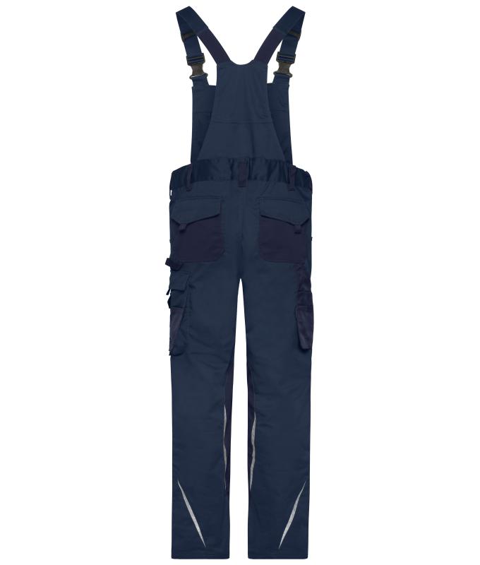 Unisex Workwear Pants with Bib - STRONG - GRS & OCS Blended Navy/navy 10437