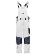 Unisex Workwear Pants with Bib - STRONG - GRS & OCS Blended White/carbon 10437