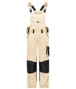 Unisex Workwear Pants with Bib - STRONG - GRS & OCS Blended Steen/zwart 10437