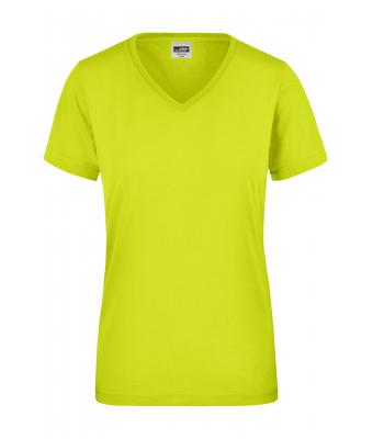 Femme T-shirt de travail néon femme Jaune-fluo 10451