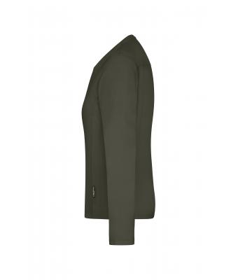 Dames Ladies' Workwear-Long-Sleeved-T   OCS Blended Olijf 10525