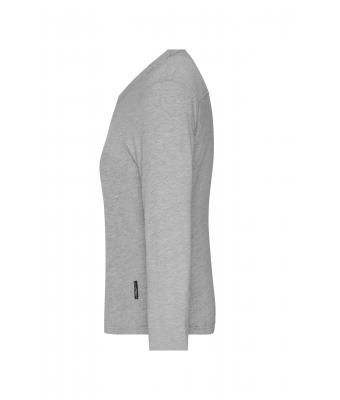 Ladies Ladies' Workwear-Long-Sleeved-T   OCS Blended Grey-heather 10525