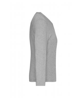 Ladies Ladies' Workwear-Long-Sleeved-T   OCS Blended Grey-heather 10525