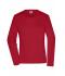 Dames Ladies' Workwear-Long-Sleeved-T   OCS Blended Rood 10525