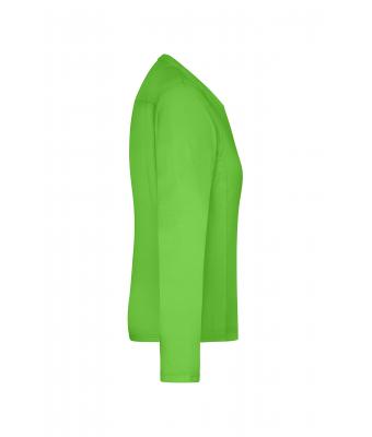 Damen Ladies' Workwear-Long-Sleeved-T   OCS Blended Lime-green 10525