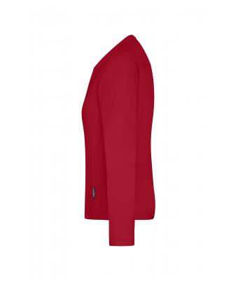 Damen Ladies' Workwear-Long-Sleeved-T   OCS Blended Red 10525