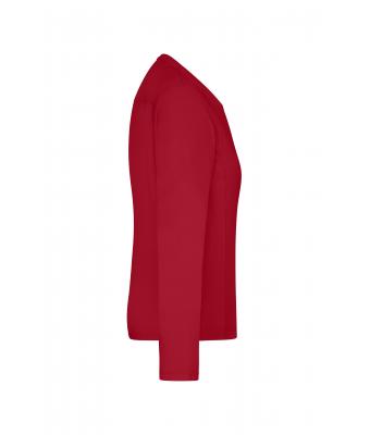 Damen Ladies' Workwear-Long-Sleeved-T   OCS Blended Red 10525