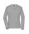 Dames Ladies' Workwear-Long-Sleeved-T   OCS Blended Heather-grijs 10525