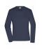 Dames Ladies' Workwear-Long-Sleeved-T   OCS Blended Navy 10525