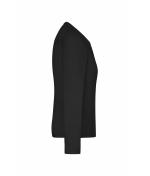 Ladies Ladies' Workwear-Long-Sleeved-T OCS Blended Black 10525