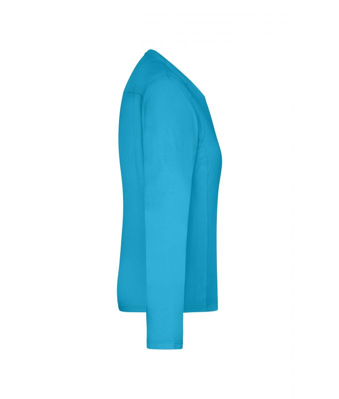 Damen Ladies' Workwear-Long-Sleeved-T OCS Blended Turquoise 10525