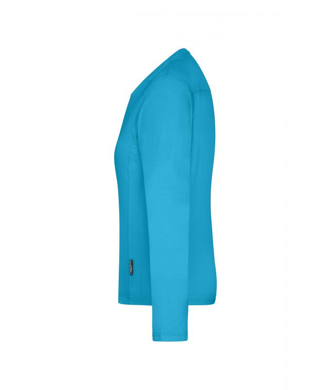 Ladies Ladies' Workwear-Long-Sleeved-T OCS Blended Turquoise 10525