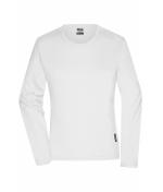 Ladies Ladies' Workwear-Long-Sleeved-T OCS Blended White 10525
