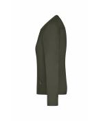 Dames Ladies' Workwear-Long-Sleeved-T OCS Blended Olijf 10525