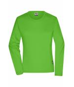 Damen Ladies' Workwear-Long-Sleeved-T OCS Blended Lime-green 10525
