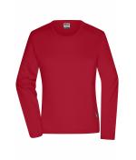 Damen Ladies' Workwear-Long-Sleeved-T OCS Blended Red 10525