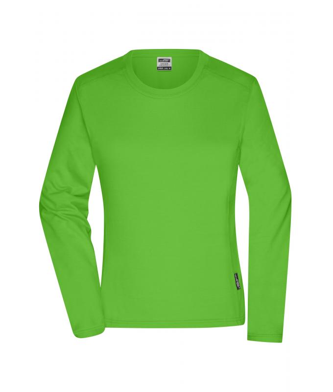 Ladies Ladies' Workwear-Long-Sleeved-T OCS Blended Lime-green 10525