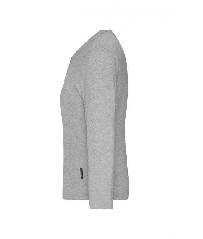 Ladies Ladies' Workwear-Long-Sleeved-T OCS Blended Grey-heather 10525