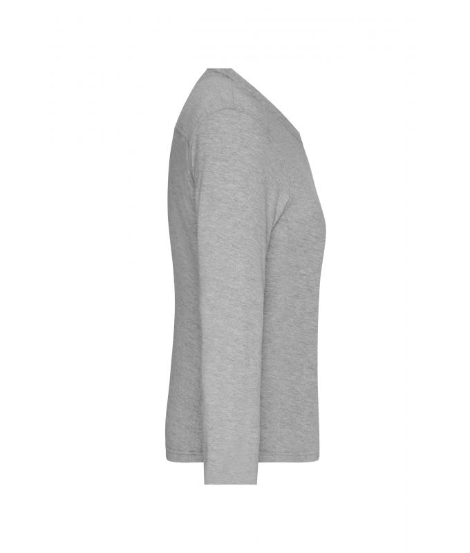 Ladies Ladies' Workwear-Long-Sleeved-T OCS Blended Grey-heather 10525