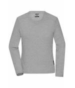 Ladies Ladies' Workwear-Long-Sleeved-T OCS Blended Grey-heather 10525