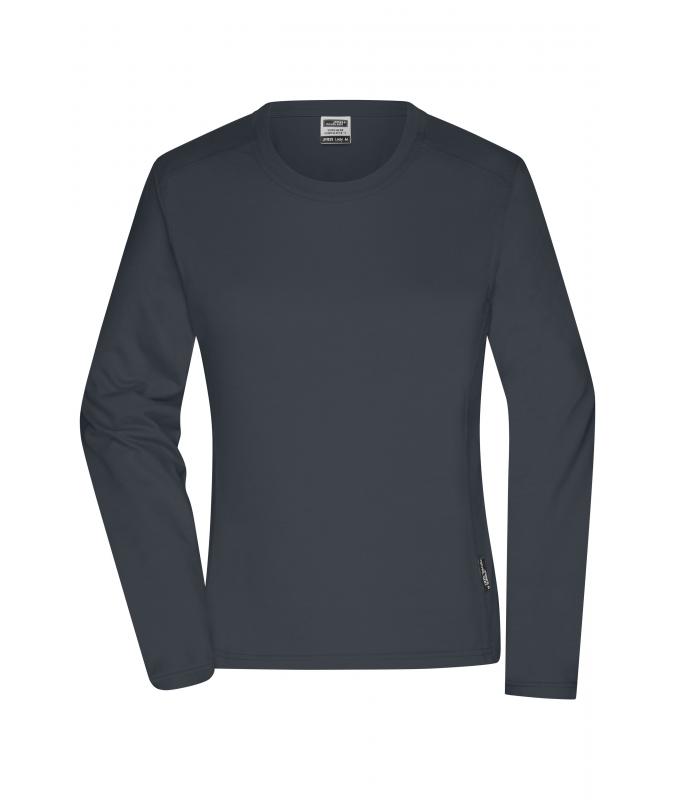 Dames Ladies' Workwear-Long-Sleeved-T OCS Blended Carbon 10525