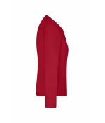Dames Ladies' Workwear-Long-Sleeved-T OCS Blended Rood 10525
