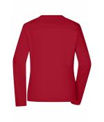 Damen Ladies' Workwear-Long-Sleeved-T OCS Blended Red 10525