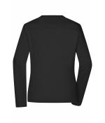 Dames Ladies' Workwear-Long-Sleeved-T OCS Blended Zwart 10525