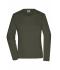 Damen Ladies' Workwear-Longsleeve-T Olive 10525