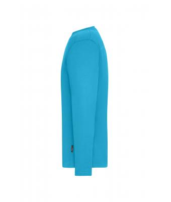 Herren Men's Workwear-Long-Sleeved-T   OCS Blended Turquoise 10526