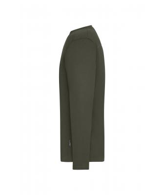 Heren Men's Workwear-Long-Sleeved-T   OCS Blended Olijf 10526